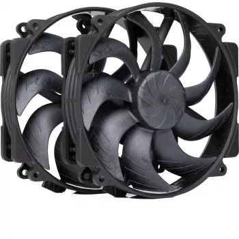 Noctua NF-A14x25r G2 PWM Sx2-PP chromax.zwart 140 mm dual-fan-set