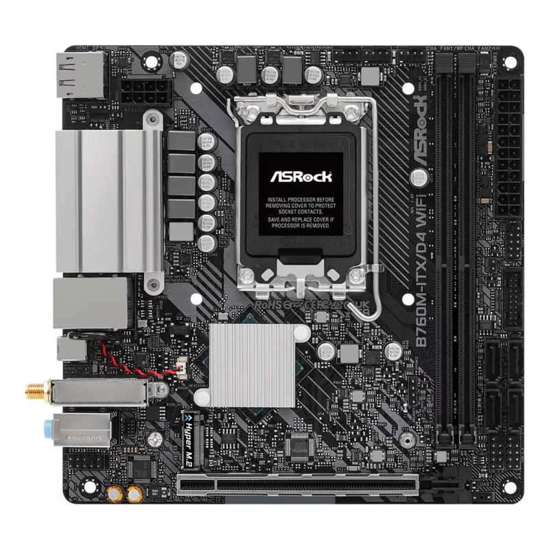Moederbord ASRock B760M-ITX/D4 WiFi Intel B760 LGA 1700 mini ITX