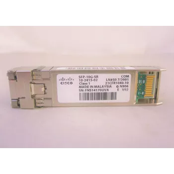 Optische transceivermodule Cisco 10GBASE-SR SFP 10 Gbit/s voor multimode vezel