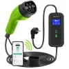 Qoltec Mobiele EV-autolader Verstelbaar 2in1 Type2 | 3.5kW | 230V | Wi-Fi | LCD | Draagbaar | Wallbox | 5m