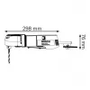 Bosch GWB 10 RE Professional 0601132703 haakse boormachine, 400 W, 1300 tpm, 5,5 Nm, tandkransboorhouder, blauw/zwart
