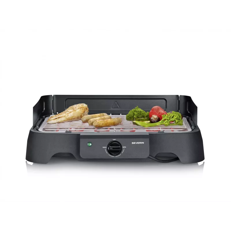 SEVERIN tafel-elektrogrill PG 8593, 2000 W, rechthoekig rooster, zwart