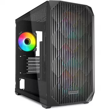Sharkoon MK3 RGB micro tower zwart