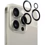 NEVOGLASS 3D camerabeschermingsglas (transparant/zwart, iPhone 17 Pro)