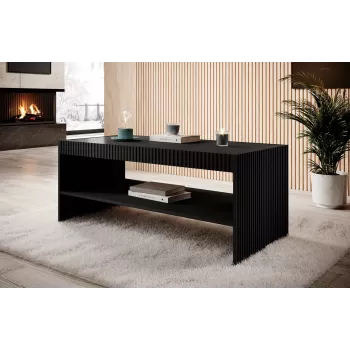 PAFOS bank / tafel 120x60x50 cm zwart mat