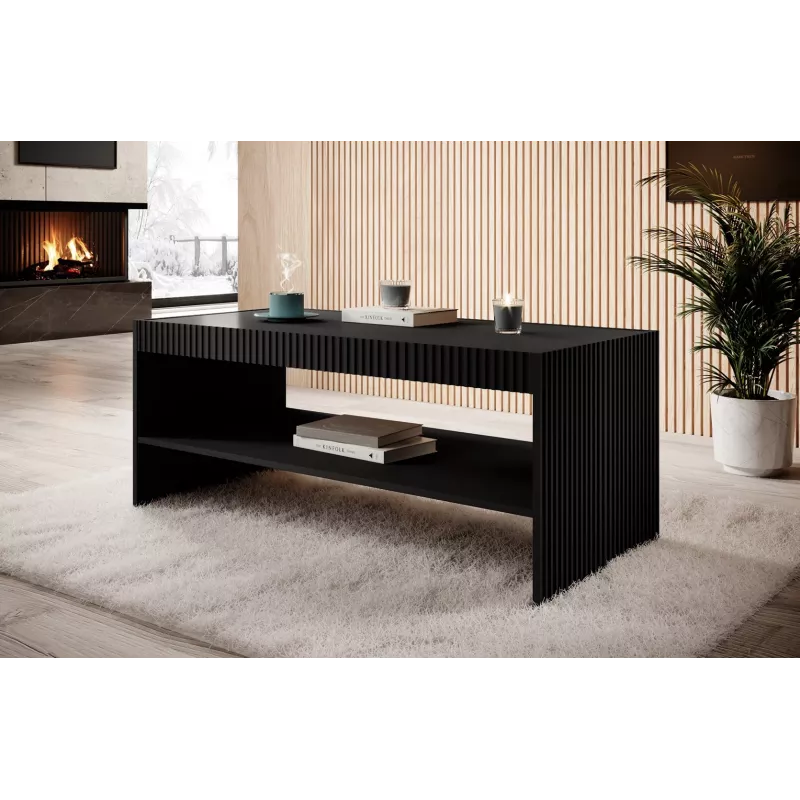PAFOS bank / tafel 120x60x50 cm zwart mat