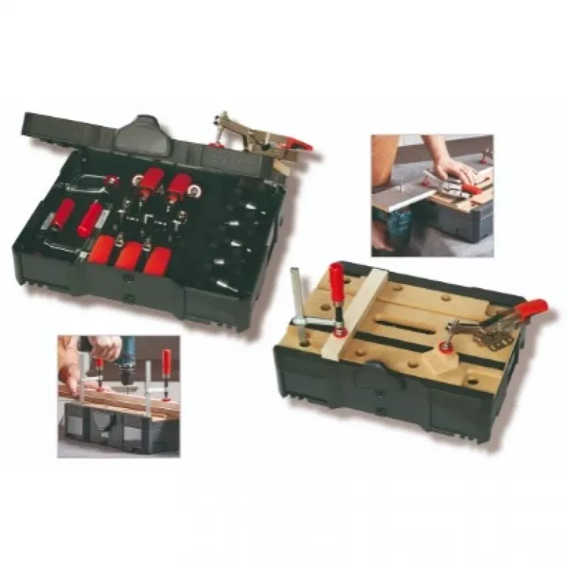 Spanpratze BESSEY STC-S-MFT zwart rood zilver hout 14 stuks
