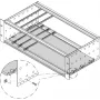 SCHROFF MONTAGEPLAAT 160T 84HP - Rack-accessoire (34562748)