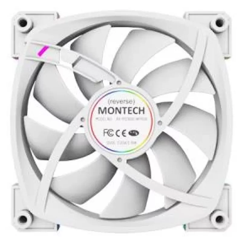 Montech RX120 PWM computerbehuizing-ventilator 12 cm wit 3 st.