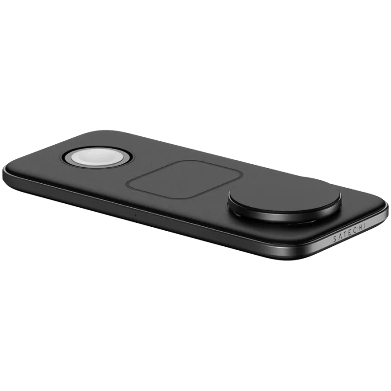 SATECHI Qi2 Trio draadloze oplaadpad - met Type-A-, C-, G-stekkers