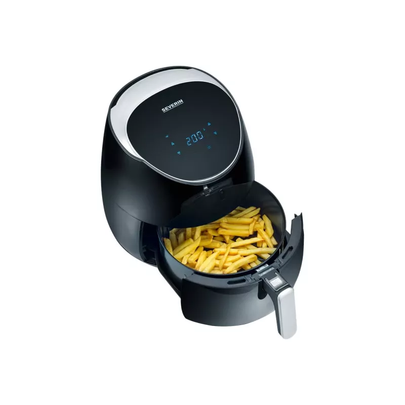 Heteluchtfriteuse FR 2445 XXL (zwart/zilver, 2.000 watt, mand 5 L)