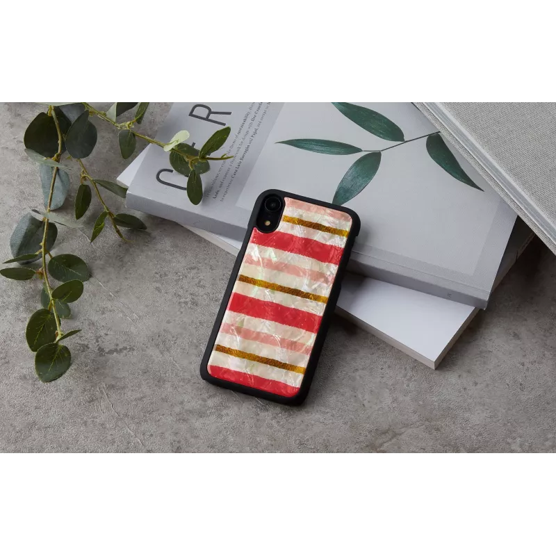 Smartphonehoesje iKins voor iPhone XR — short cake-design, zwart