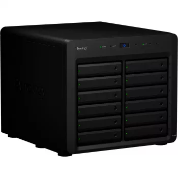 HDD/SSD-behuizing Synology DX1222 12 drives 192 TB zwart