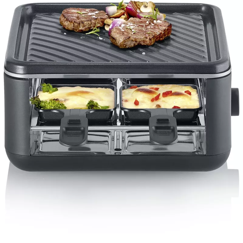 Severin RG 2360 raclettegrill 4 personen 800 W zwart