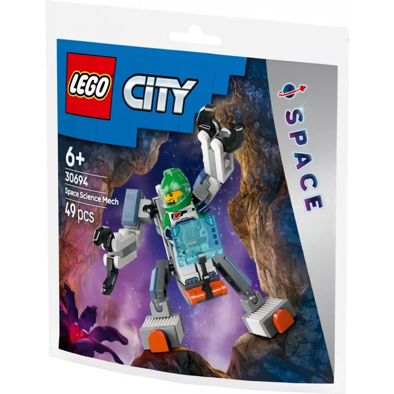 Constructiespeelgoed LEGO City ruimteverkenning-mech 30694 met beweegbare armen en benen