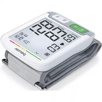 Beurer BC 51 bloeddrukmeter voor de pols, wit/grijs