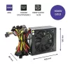 Voeding QOLTEC Gaming Miner 1600W Gold, 1600 W, ATX, Gold-efficiëntie