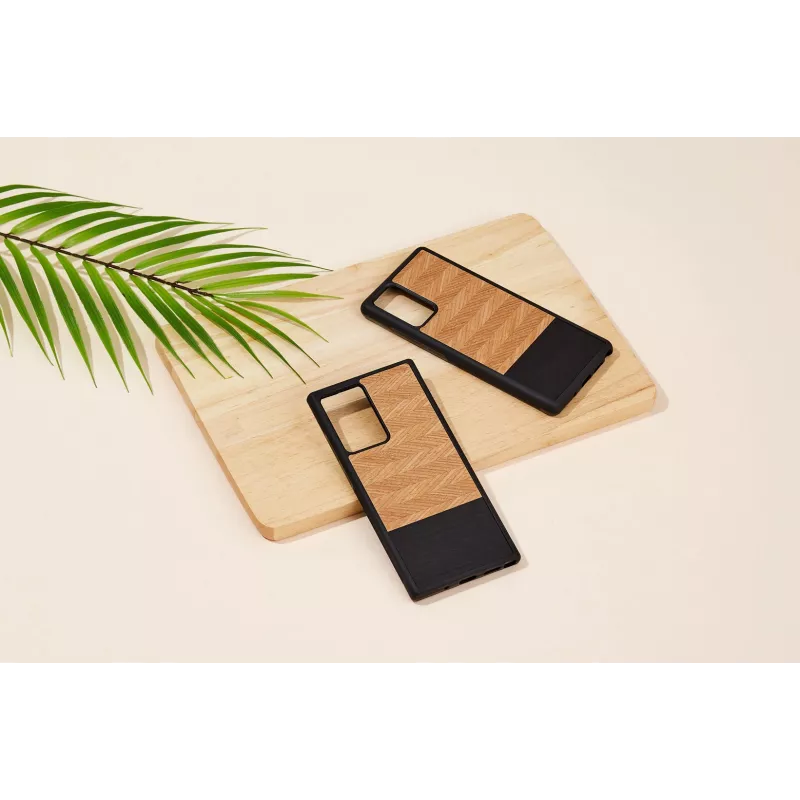 Smartphonehoes Man and Wood Galaxy Note 20 visgraat nero zwart