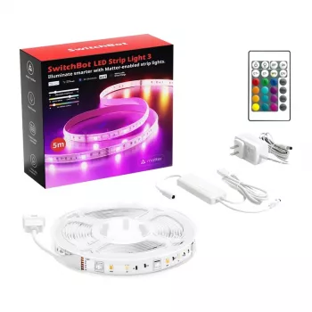 LED-strip SwitchBot W1702110 3 m RGB kleurwisselend