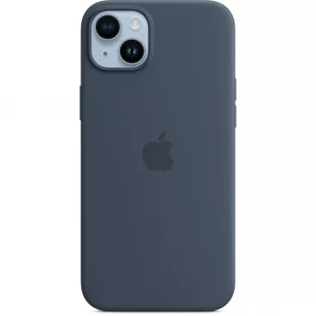 Silicone Case Cover Apple iPhone 14 Plus MagSafe stormblauw