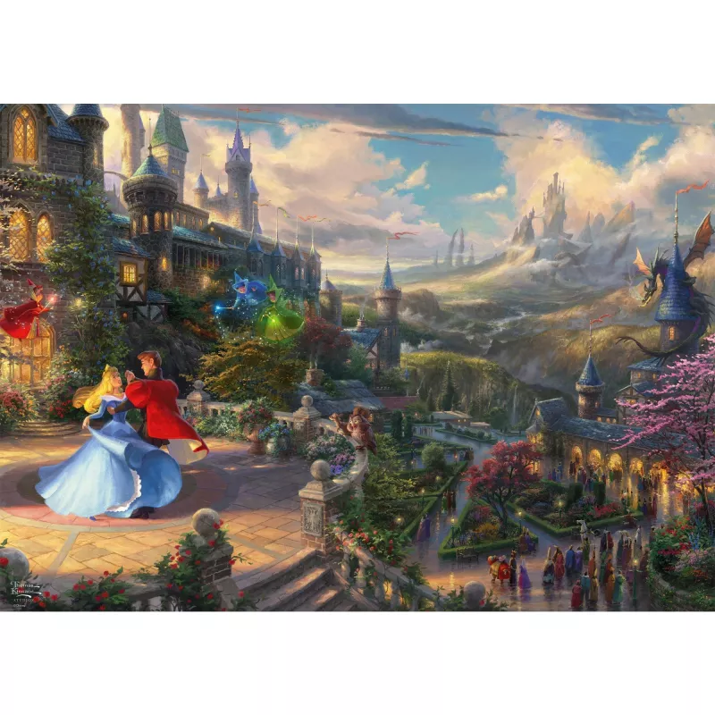 Legpuzzel Schmidt Spiele Thomas Kinkade Studios Disney Dreams Collections Doornroosje 1000 stukjes