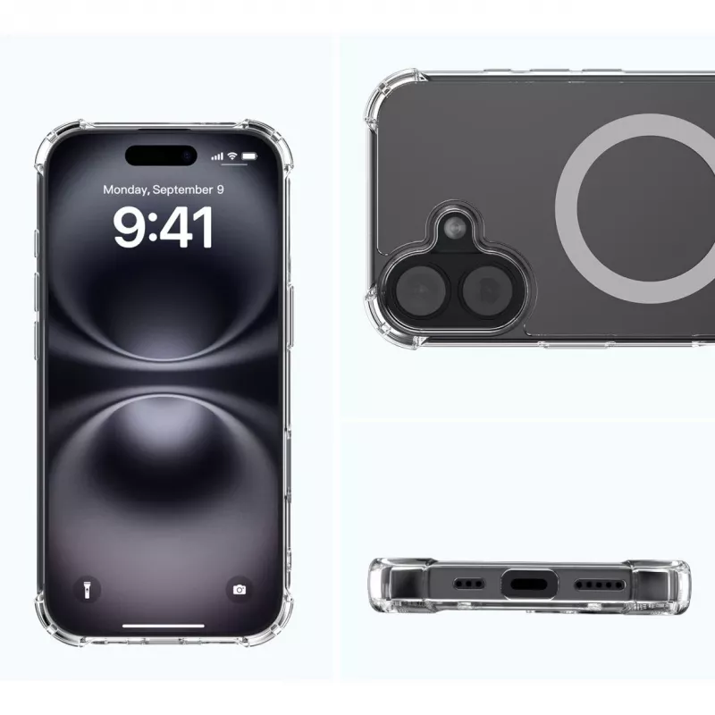 Border Case 4smarts Ibiza voor iPhone 17 16 cm transparant