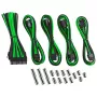 Kabelverlengingsset CableMod CM-CAB-CKIT-N86KKLG-R — 8+6-pins stroomverlengingen, zwart/groen
