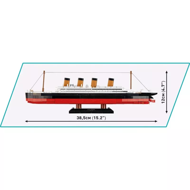 Constructieset Cobi R.M.S. Titanic Model 593 onderdelen COBI-1680 — schaalgetrouwe modelbouwstenen