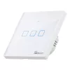 Wandgemonteerde slimme lichtschakelaar Sonoff T2 EU TX 3-kanaals Wi‑Fi + RF 433 bediening