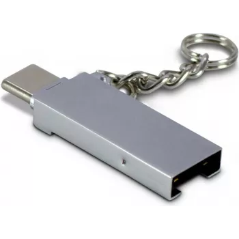 Kaartlezer Inter-Tech 88885469 USB 2.0 Type-A/Type-C intern zink