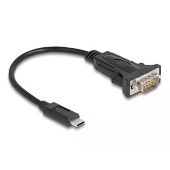 DeLOCK adapter USB Type-C naar RS-232 D-Sub 9-pins stekker 0,25 m
