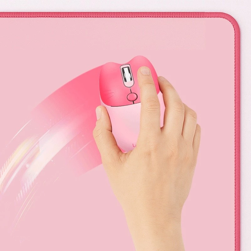 XXL-bureaubladmat voor muis en toetsenbord, roze