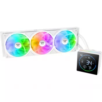 Vloeistof-CPU-koeler THERMALTAKE TH360-S V3 ARGB Sync AIO Snow Edition, 360 mm, ARGB, All-in-One