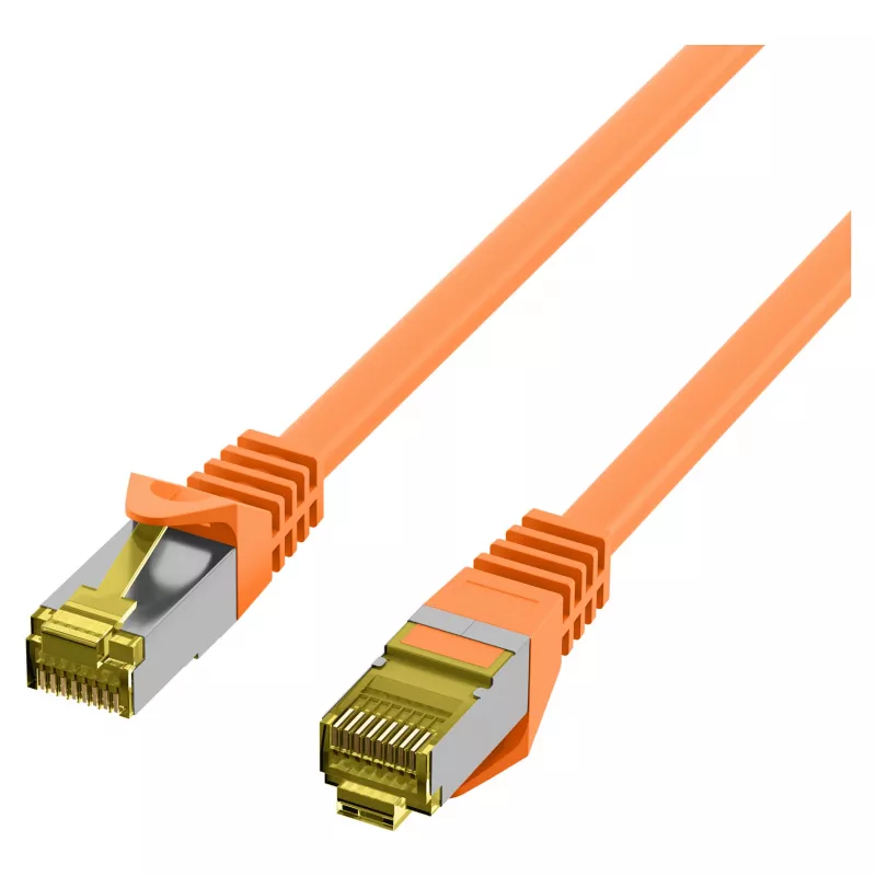RJ45-patchkabel Cat.6A S/FTP LSZH Cat.7 ruwkabel oranje