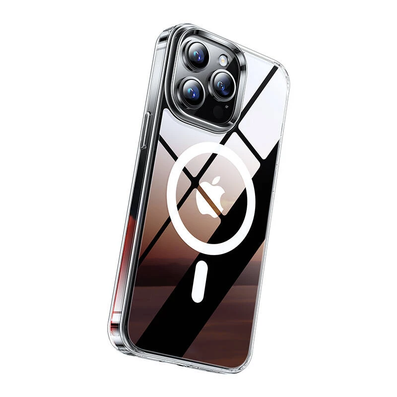 Beschermhoesje magnetisch Torras GUARDIAN voor iPhone 15 Pro Clear Diamond-finish