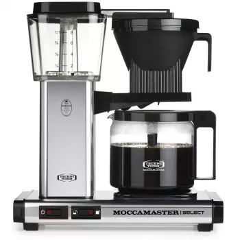 Moccamaster KBG Select koffiemachine gepolijst zilver