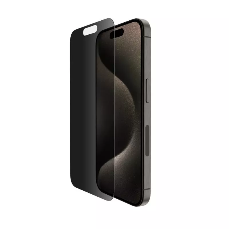 Privacy-schermbeschermfolie Belkin OVA169HQ voor iPhone 16 Pro antibacterieel schokbestendig