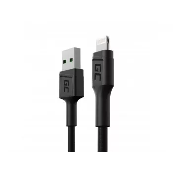 Green Cell KABGC24 Lightning-kabel 0.3 m zwart