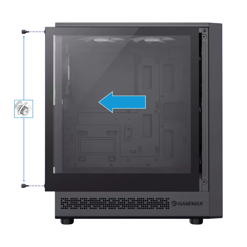 Gamemax | behuizing | STORM 2 AB | ATX | zwart