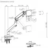 SBOX LCD-beugel LCD-C49 voor 17–49 inch schermen, tot 20 kg, VESA 100x100