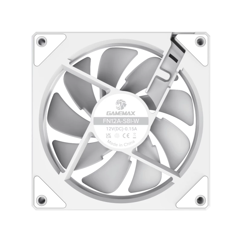 Gamemax | behuizingsventilator | FN12A-S8I | wit