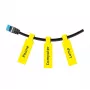 Thermische etiketten NIIMBOT 12,5×74+35 mm, rol met 65 etiketten, geel