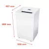 HSM Pure 630 Papiervernietiger, 130 l, 3,9 mm