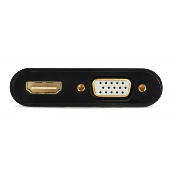 HDMI-naar-VGA-adapter GEMBIRD A-HDMIM-HDMIFVGAF-01, HDMI-stekker naar VGA-uitgang, 0,15 m, zwart