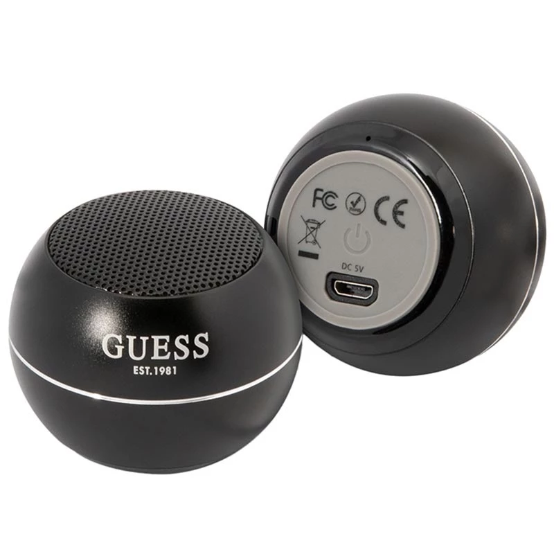 Draagbare luidspreker Guess mini bluetooth-luidspreker 3 W zwart