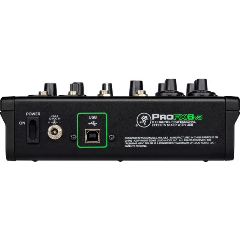 Mixer Mackie ProFX6v3 compacte 6-kanaals analoge mixer met USB-interface