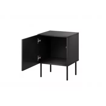 Nachtkastje Cama Meble SIENA set van 2, 44,5×40×59 cm, zwart mat, MDF en spaanplaat