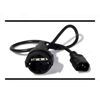 APC AP9880 stroomkabel zwart 0,6 m C14-koppeling CEE7/7