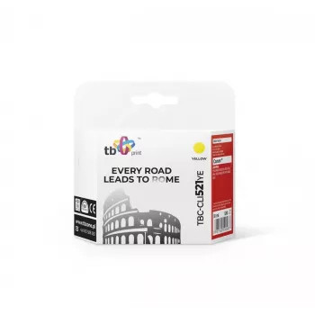 Inktpatroon TB compatibel met Canon CLI-521Y 100% nieuw