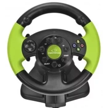 Bedrade gaming-controller ESPERANZA EG104 voor PlayStation 3 en Xbox 360, zwart/groen